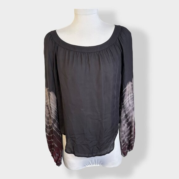 L'AGENCE Silk Tie Dye‎ Blouse - Picture 1 of 5